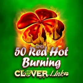 50 Red Hot Burning Clover Links online game logo by Novomatic on felicebets.eu